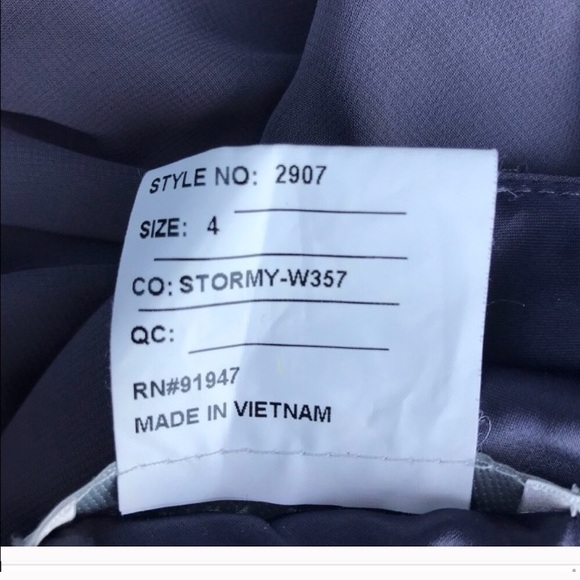 ‘Dessy Collection’ Bridesmaid Dress, Dark Gray - Picture 6 of 7